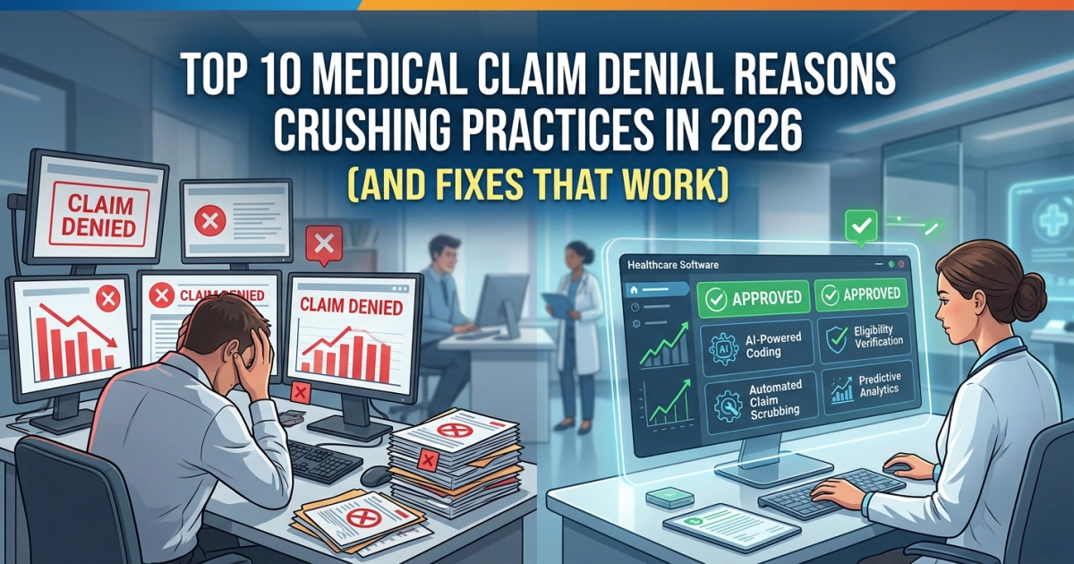 Top 10 Medical Claim Denial Reasons Crushing Practices in 2026 (And Fixes That Work)